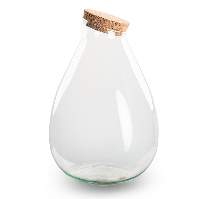 Terrarium With Cork - Drop Xl - Closed Terrarium ↑ 37 Cm